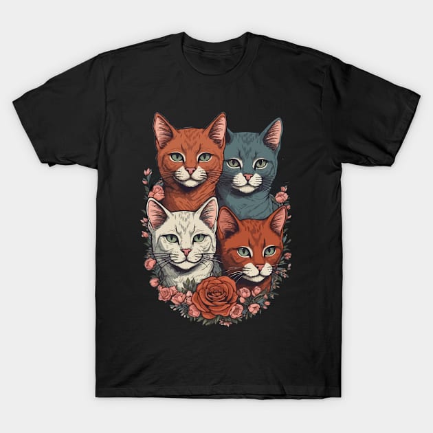 Cute little Cats Family for lovers kitty kittens T-Shirt by BaliChili